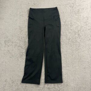 NWOT Jockey Womens S Black High-Waist Active Crop Pants